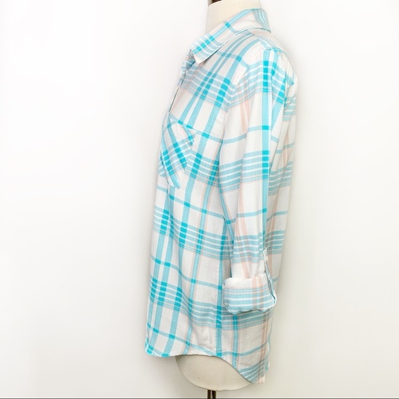 Stitch Fix l Market & Spruce Plaid Button Down Top - Picture 3 of 9